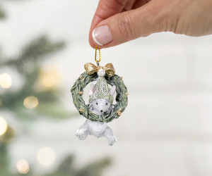 Juniper the Mouse Wreath Decoration