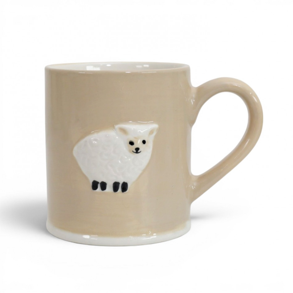 Animal Friends Sheep Mug, a drinkware piece for serving and tabletop use