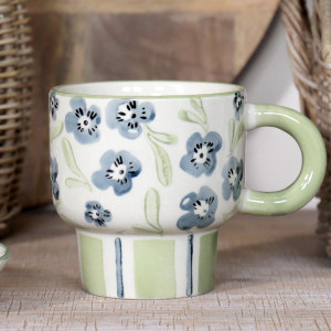 Isobel Blue Floral Mug, decorative tableware
