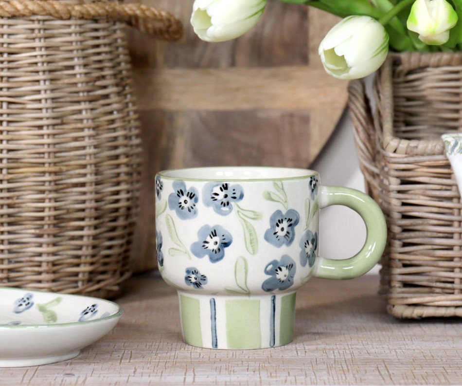 Isobel Blue Floral Mug