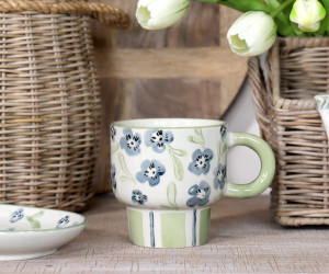 Isobel Blue Floral Mug
