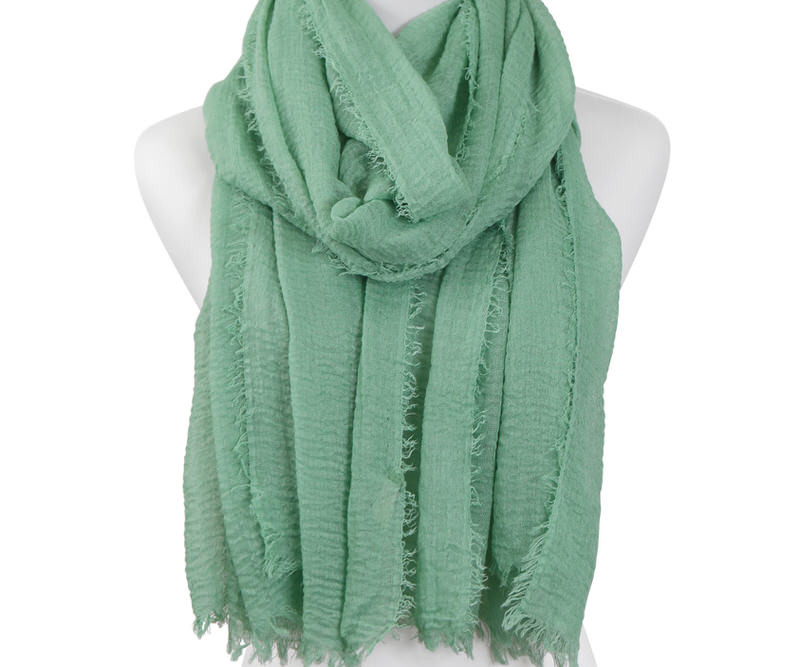 Seafoam Green Muslin Scarf