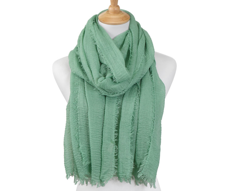 Seafoam Green Muslin Scarf