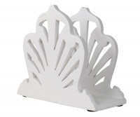 Cordelia Fan Letter or Napkin Holder - Whitewash