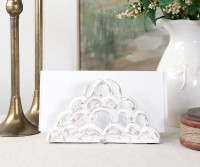 Marielle Letter or Napkin Holder - Whitewash