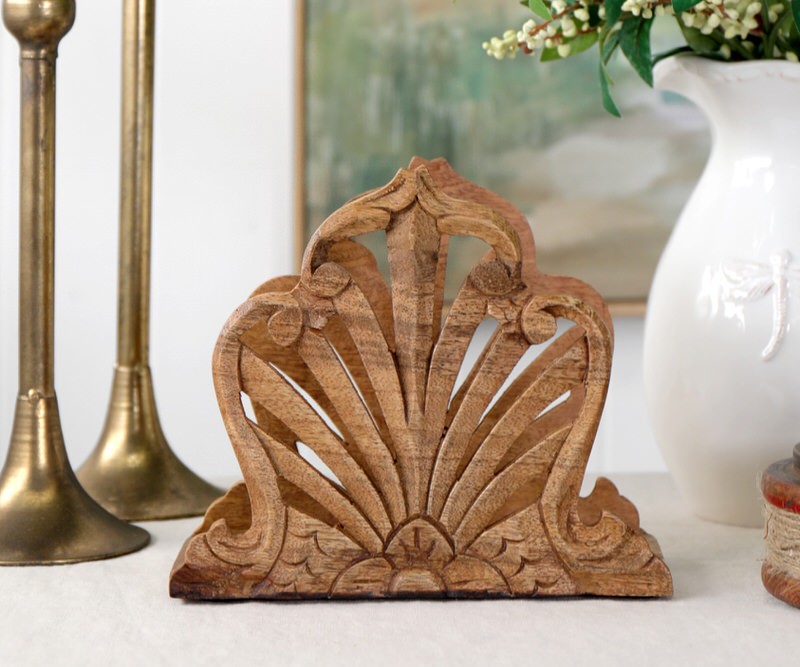 Cordelia Fan Letter or Napkin Holder - Natural