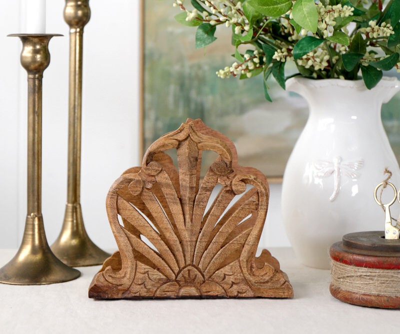 Cordelia Fan Letter or Napkin Holder - Natural