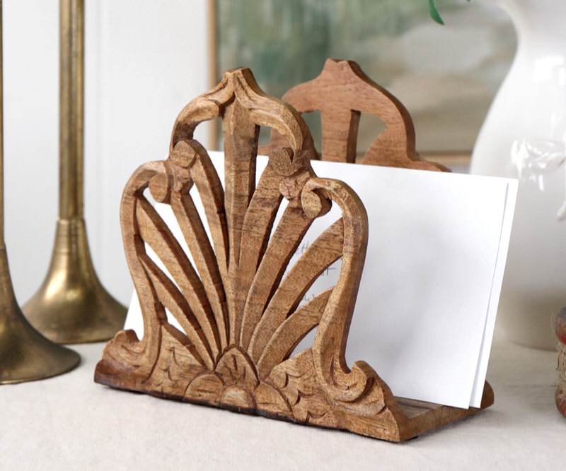 Cordelia Fan Letter or Napkin Holder - Natural