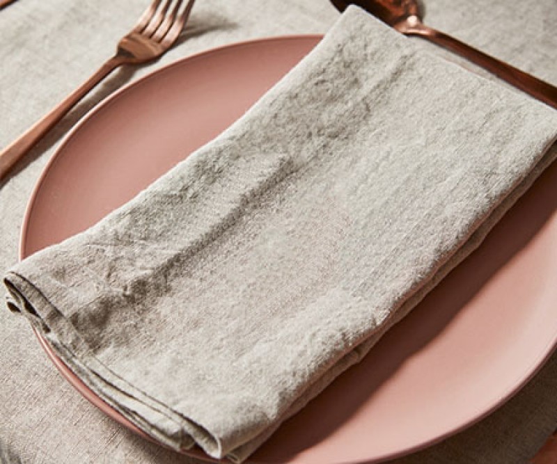 Set 4 Natural Linen Napkins