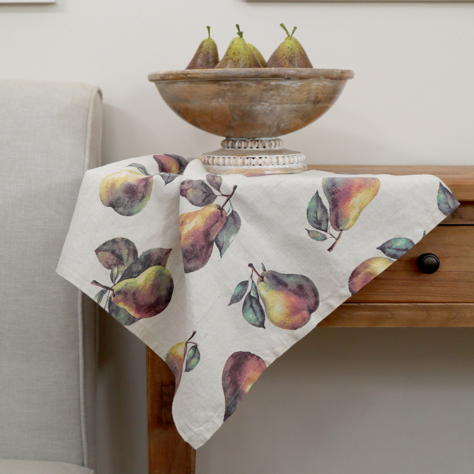 Set 2 Clermont Pear Harvest Linen Napkins, decorative tableware