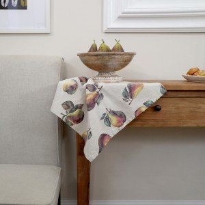 Set 2 Clermont Pear Harvest Linen Napkins, a practical fabric accent for dressing and protecting a household surface