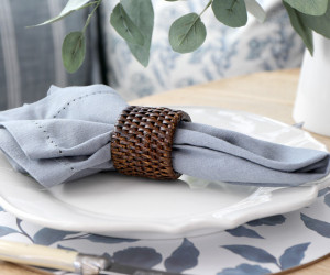 Set 4 Seacliff Blue Napkins