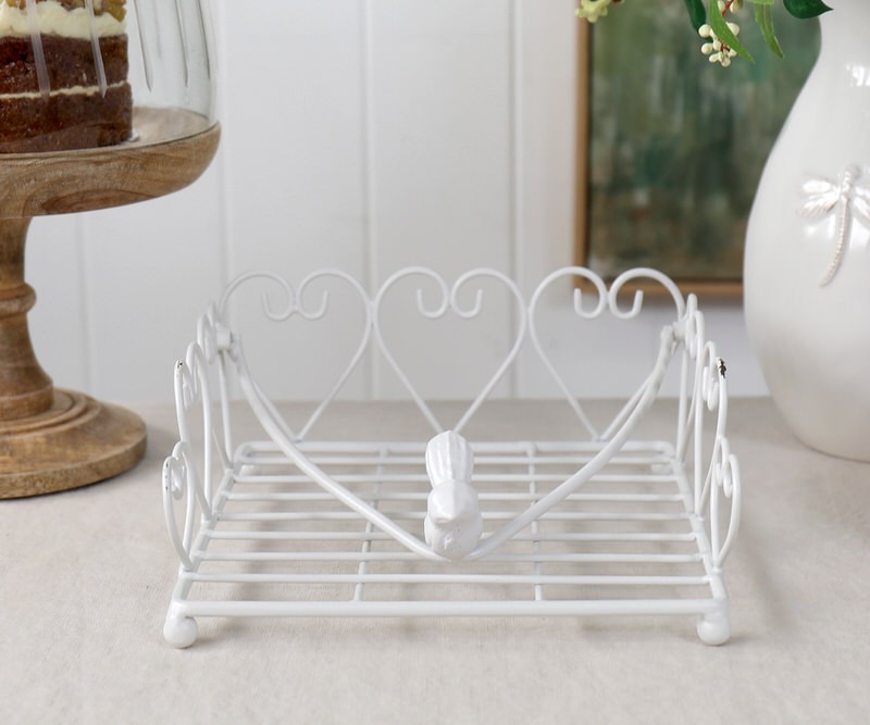 Sofia Bird Napkin Holder - White