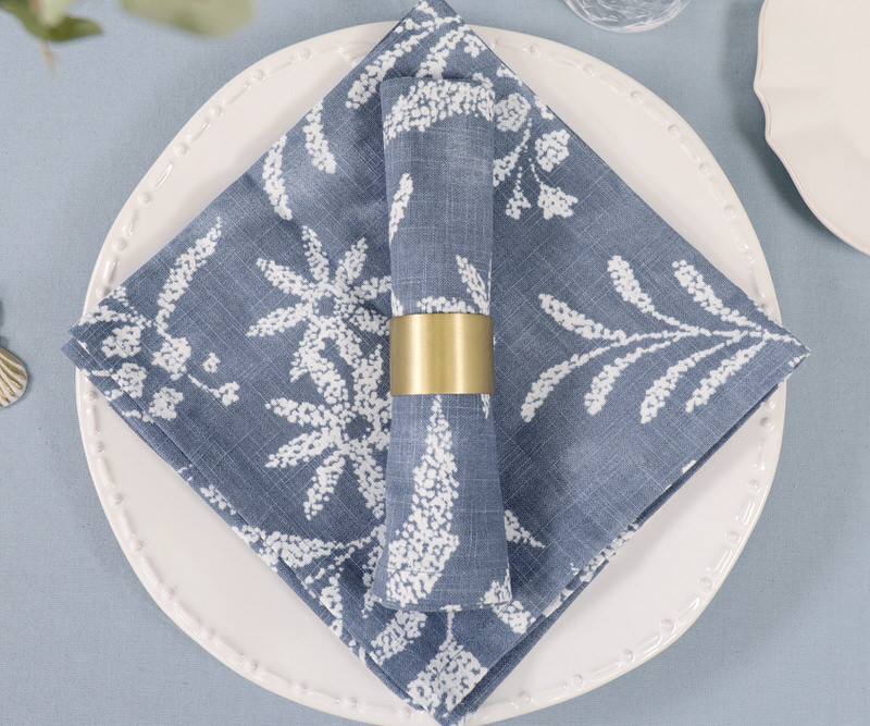 Set 4 Seville Blue Denim Napkins
