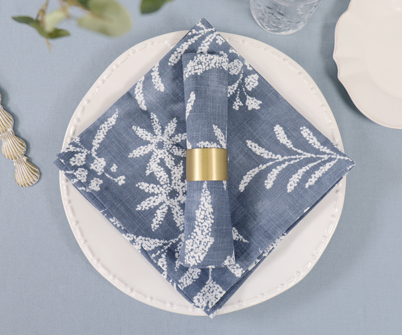 Set 4 Seville Blue Denim Napkins Home accessories and homewares
