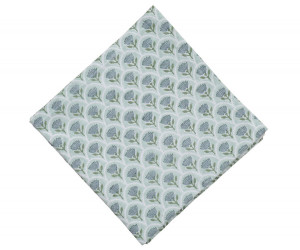 Set 4 Seaflower Blockprint Napkins