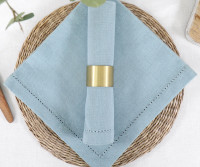 Set 4 Sky Blue Napkins