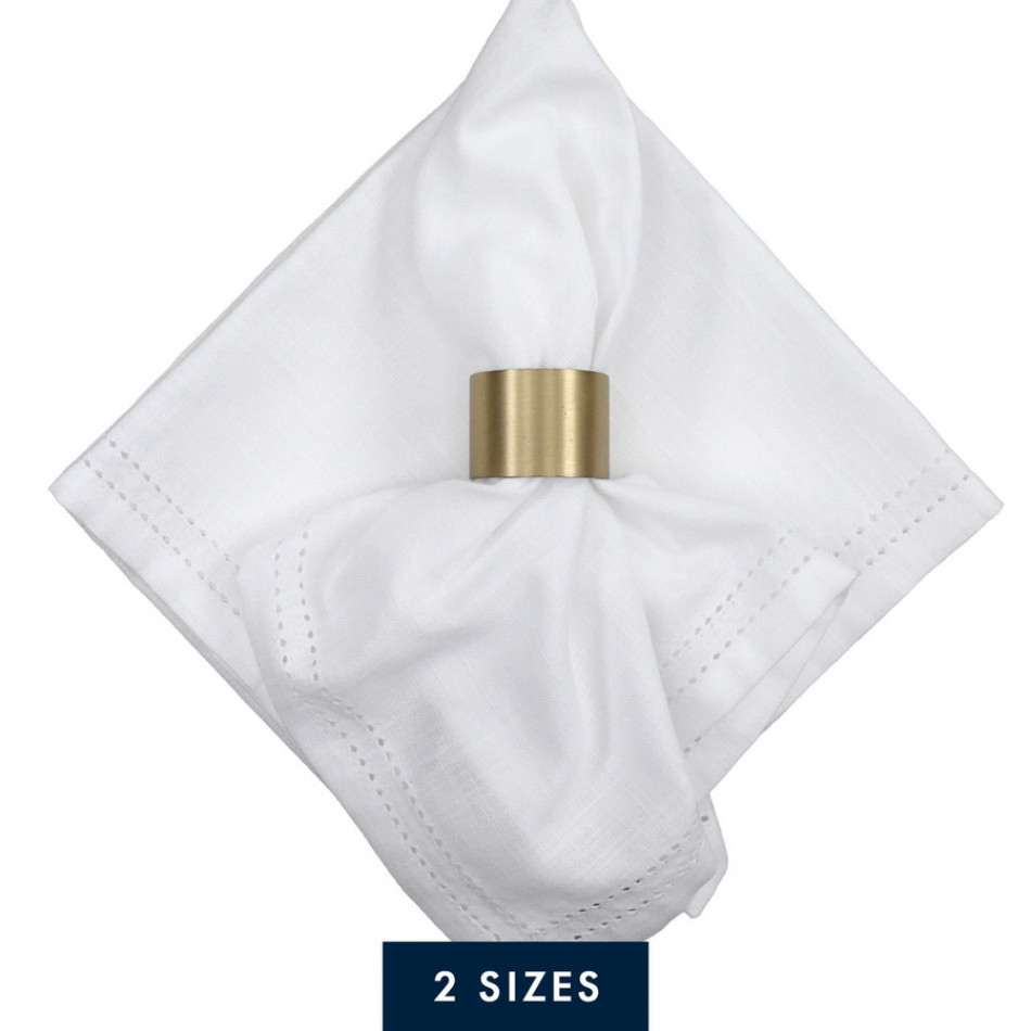 Set 4 Foxton White Napkins, decorative tableware