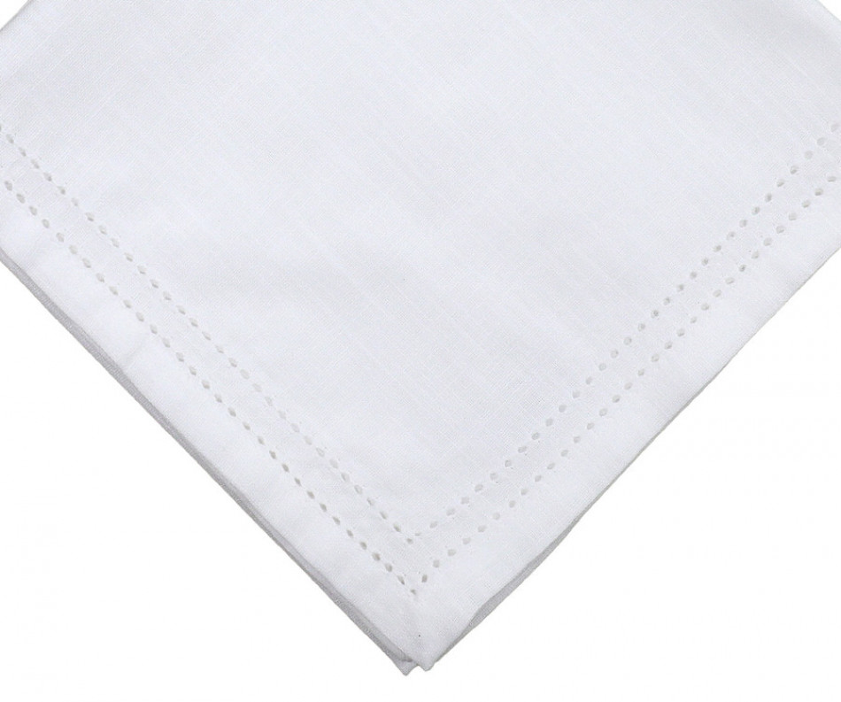 Set 4 Foxton White Napkins