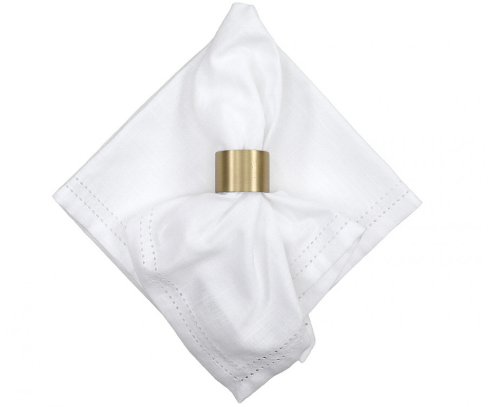 Set 4 Foxton White Napkins