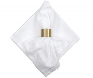 Set 4 Foxton White Napkins