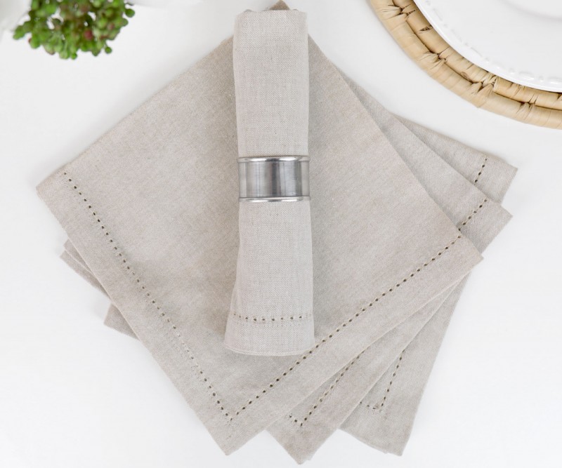 Set 4 Oatmeal Napkins