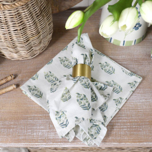 Set 4 Samara Denim Blue Napkins, a textile accessory designed for dining, kitchen or tabletop use