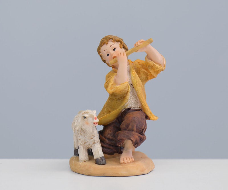 Shepherd Boy with Flute - Nativity Scene Character 8cm