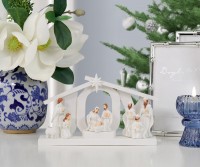 Joy to the World Nativity Set - White LED