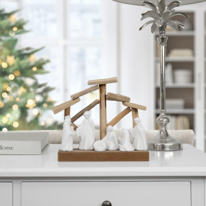 Peace On Earth Nativity Scene, highlighting the product's distinctive form and defining design