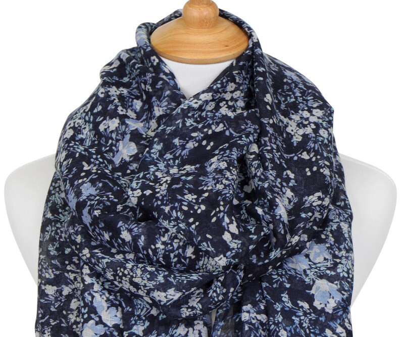 Juliet Navy Floral Scarf