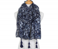 Juliet Navy Floral Scarf