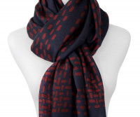 Lynwood Navy & Red Scarf