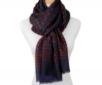 Lynwood Navy & Red Scarf