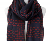 Lynwood Navy & Red Scarf