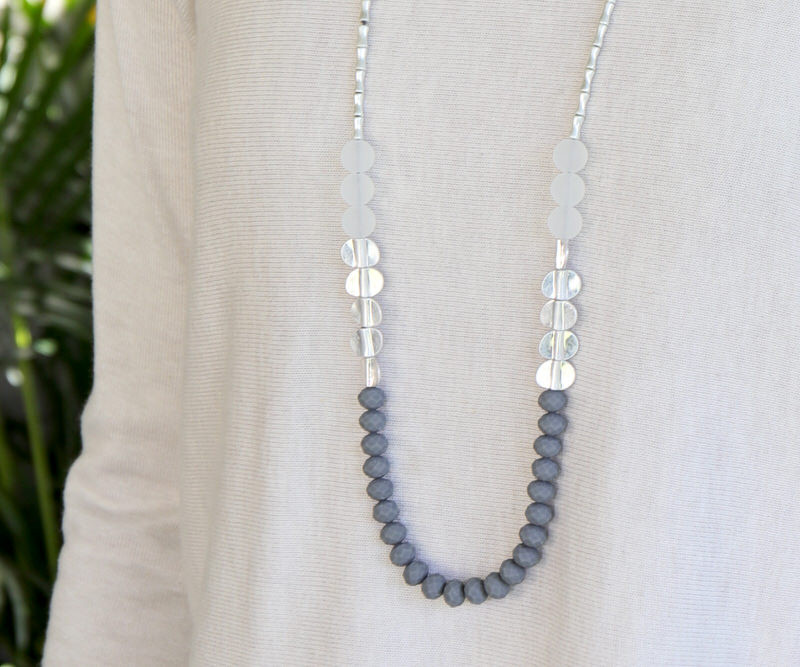 Layli Silver Bead Necklace