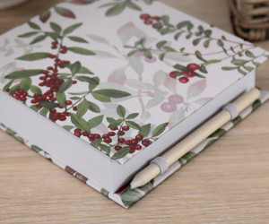 Winterberry Notepad and Pencil
