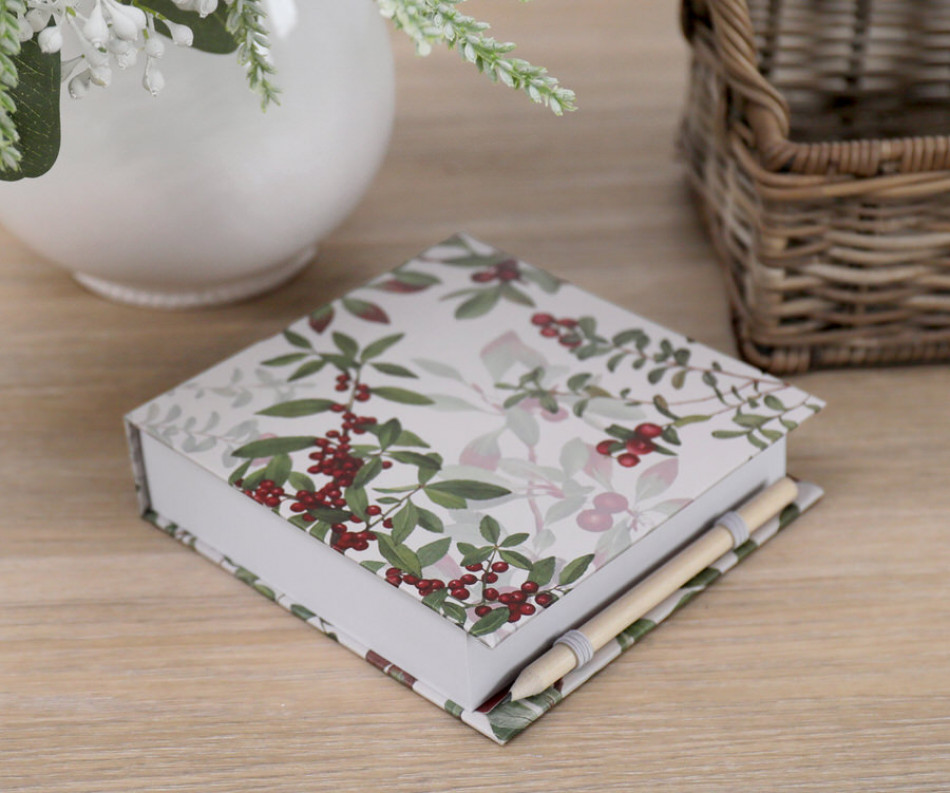 Winterberry Notepad and Pencil