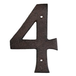 Kew Vintage House Number 4, decorative sign