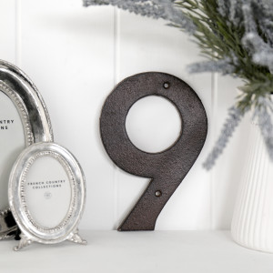 Kew Vintage House Number 9, a decorative sign intended for a wall, doorway or entrance display