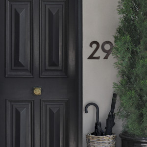 Kew Vintage House Number 9, a decorative sign for a wall, doorway or entrance