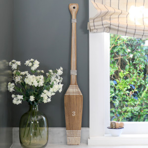 Regatta Rowing Oar No. 3 - White Stripes, decorative home accessory