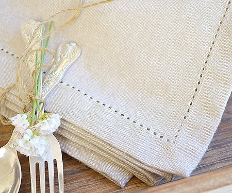 Set 4 Oatmeal Napkins