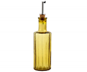 Amber Martello Glass Oil Bottle