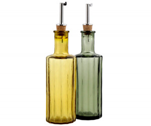 Amber Martello Glass Oil Bottle