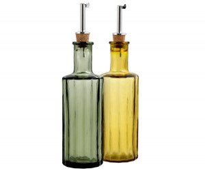 Green Martello Glass Oil Bottle