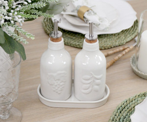 Set 2 Cucina Oil & Vinegar Bottles