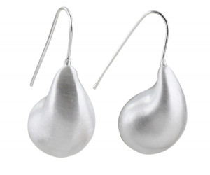 Athena Brushed Silver Drop Earrings, a jewellery accessory for personal styling