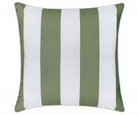 Olive Green Stripe Outdoor Cushion