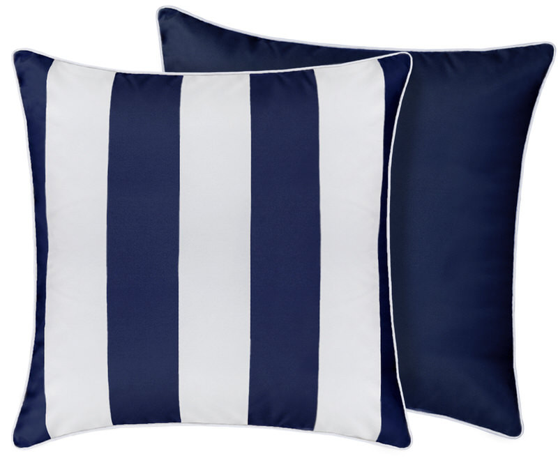 Nantucket Navy Stripe Outdoor Cushion